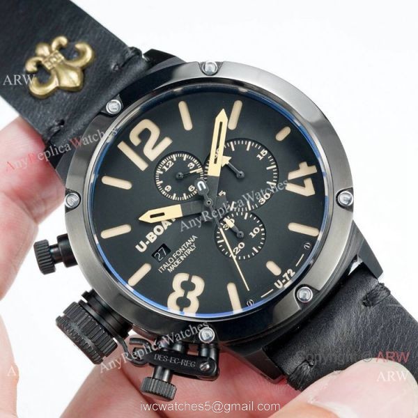 Buy Replica U-Boat Classico U-72 Blacksteel Men Watches 50mm