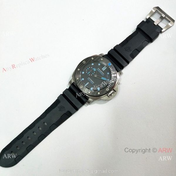 Best Replica Panerai Submersible BMG Pam799 Watch SS Carbotech Bezel