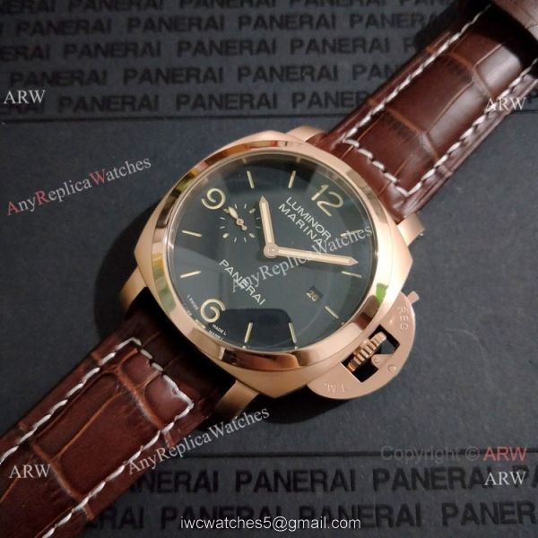 Best Quality Panerai Luminor Marina Rose Gold 44mm Copy Wristwatch