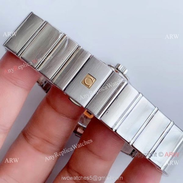 Omega Constellation SS Silver Diamond Dial VSF 8500 Watch Super Clone