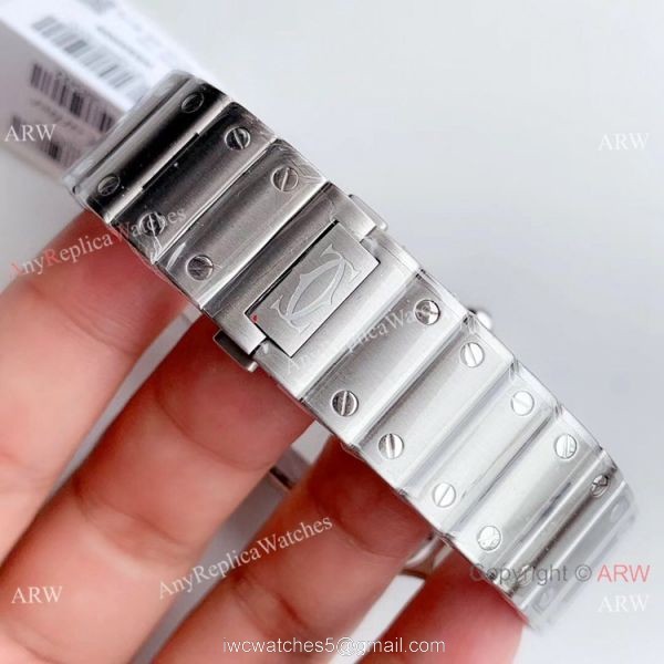 Grade A Replica Cartier Santos Stainless Steel Watch 9015 Automatic Movement