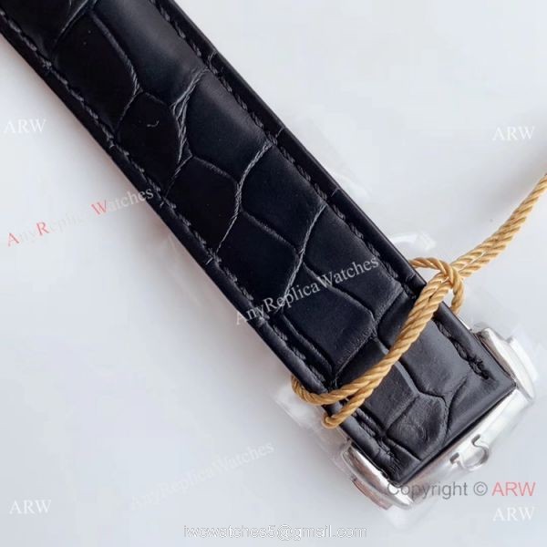 VS Factory Replica Omega De Ville Co-Axial Swiss 8500 Watch SS Black Leather Band