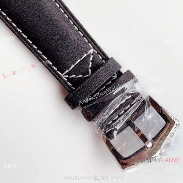 (GR ) Swiss Patek Philippe Calatrava Pilot Travel Time 5524 Replica Watch SS Black Dial