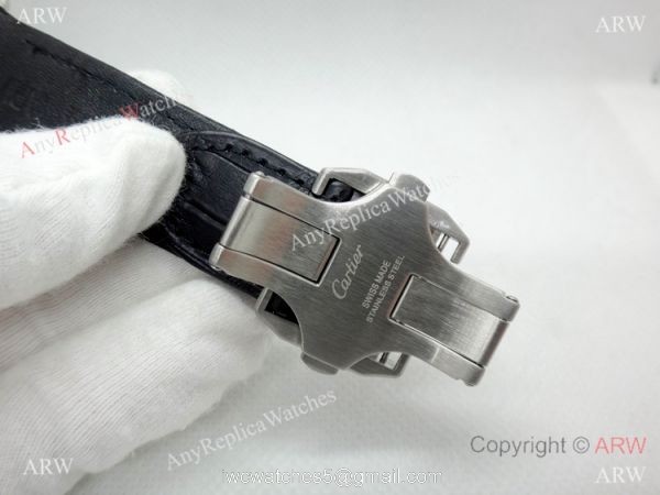 Cartier Santos Diamond Replica Watch Stainless Steel QUARTZ 39mm