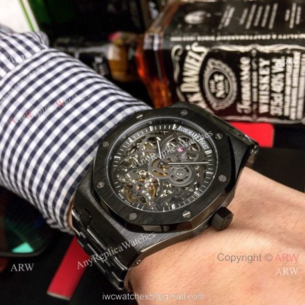 New Style Fake AP Skeleton Watch Audemars Piguet Royal Oak Gold Inner Watch