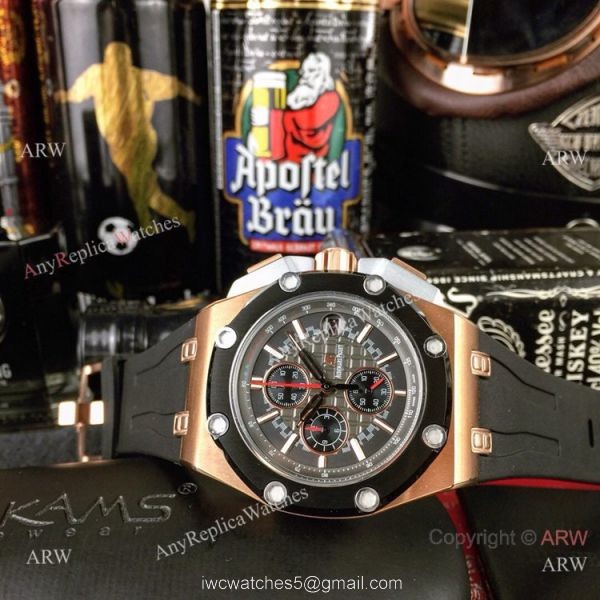 Japan Grade Copy Audemars Piguet Royal Oak offshore Michael Schumacher Watch Rose Gold