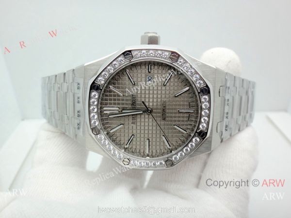 Best Copy Audemars Piguet Royal Oak 44mm Watch Stainless Steel Diamond bezel