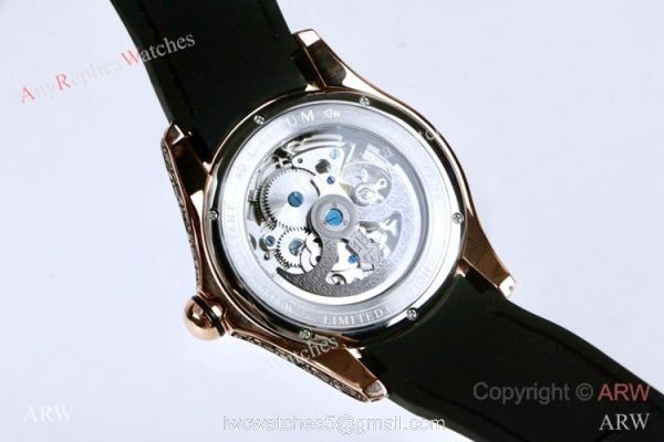 Corum Bubble Squelette &8216;Tattoo Rose Gold Watch Replica Corum Watches