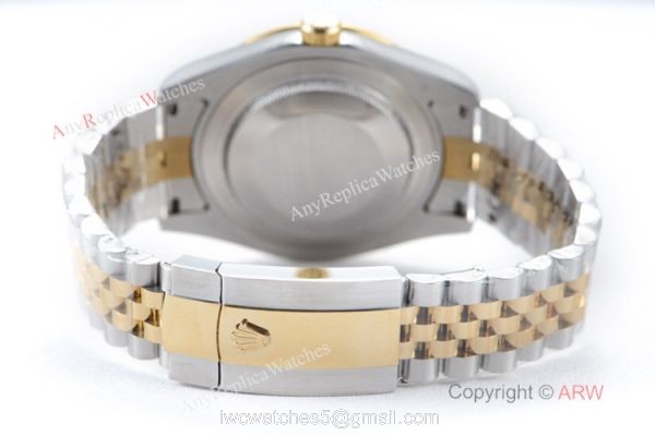 Swiss Grade 1 Rolex Datejust II 904L 2836 Watch 2-Tone Black Roman Dial