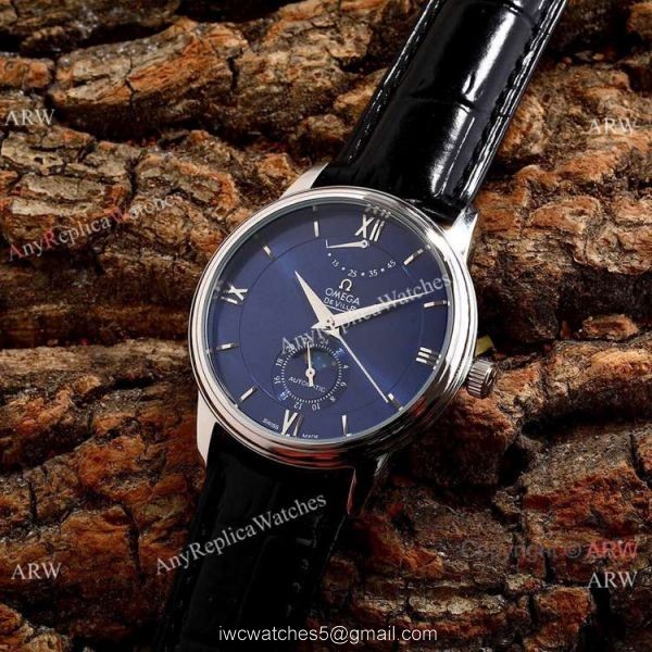 Omega De Ville Fake 40mm Watch 2-Tone Rose Gold Moonphase