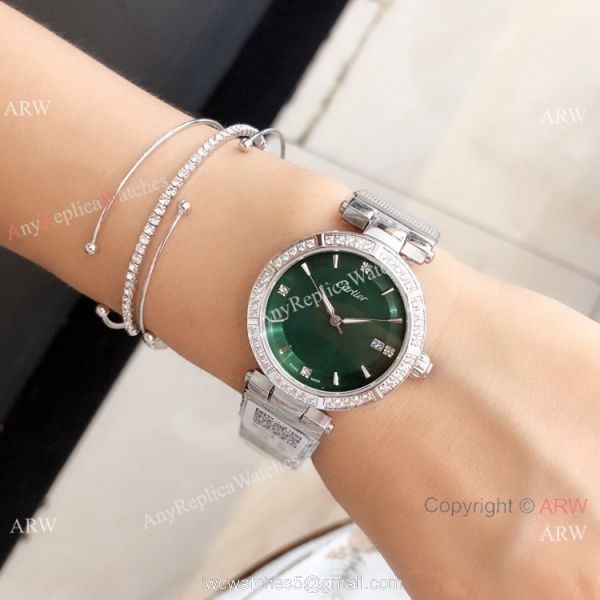 Copy Cartier Pasha de 35mm watch Stainless Steel Black Dial