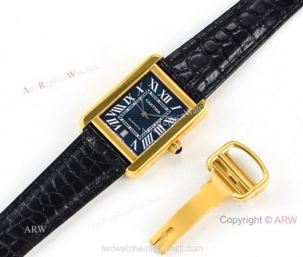(ER) Cartier Tank Solo W5200027 Automatic Black Roman Dial Watches Super Clone