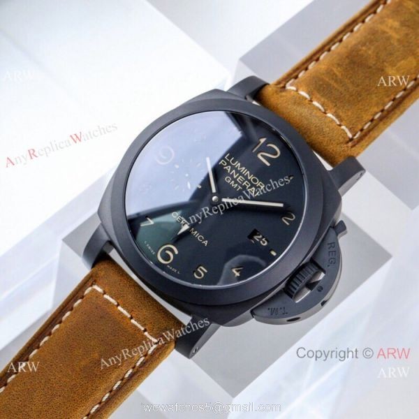 (VS) Swiss Copy Panerai Luminor GMT 1950 Ceramica PAM 441 Watch