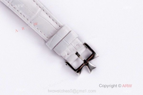 (VC) Swiss Grade Vacheron Constantin Patrimony Watch Vacheron Constantin Geneve Fake White Leather Strap