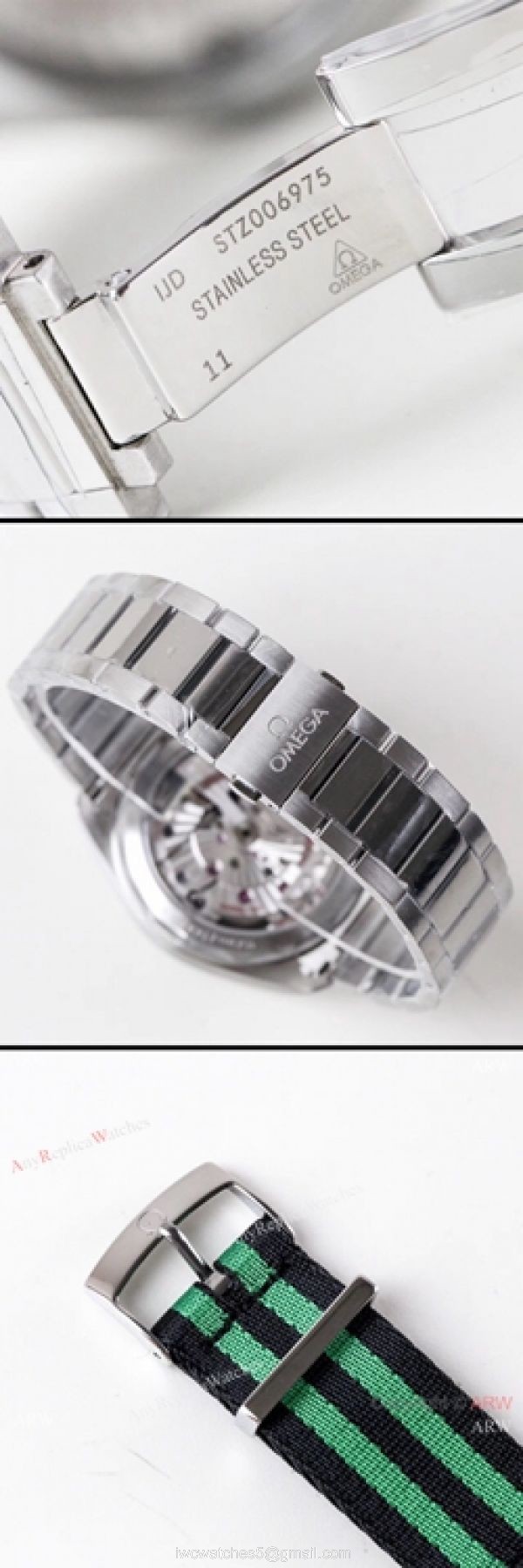 VS Factory Omega Seamaster Aqua Terra Master 150m Replica Watch Black Dial Nato Strap