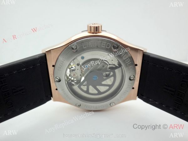 Best Quality Hublot Classic Fusion Rose Gold Skeleton Watch