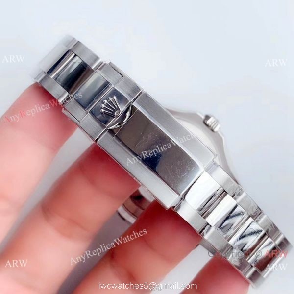 Swiss Replica Rolex Yacht Master ?r 2824 Stainless Steel Blue Dial Watch