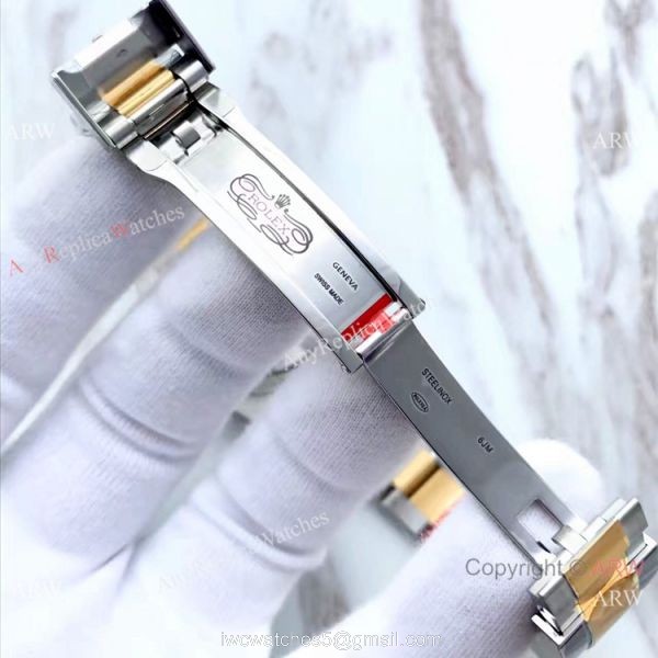 Best Replica Rolex Submariner EW Factory 3135 Two Tone Diamond Watch