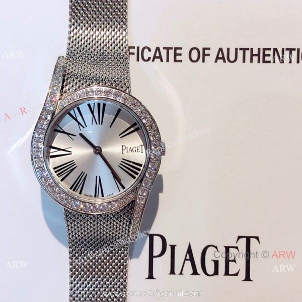 New Replica Piaget Limelight Gala Stainless Steel Silver Face Watch Swiss Quartz