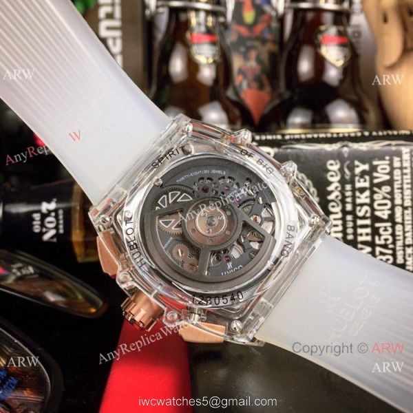 Fake Hublot Geneve Big Bang Unico Sapphire Hublot Transparent Watch
