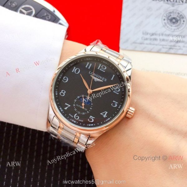 2019 Replica Longines Master Moonphase Automatic 40mm Watch Two Tone