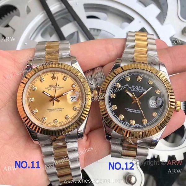 Fake Rolex Oyster Perpetual Datejust Yellow Gold Men 40mm Watch