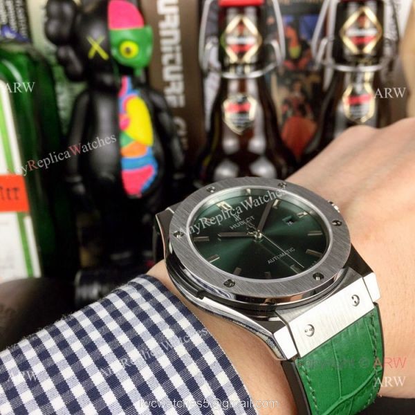 AAA Copy Hublot Classic Fusion Automatic Watches Green version