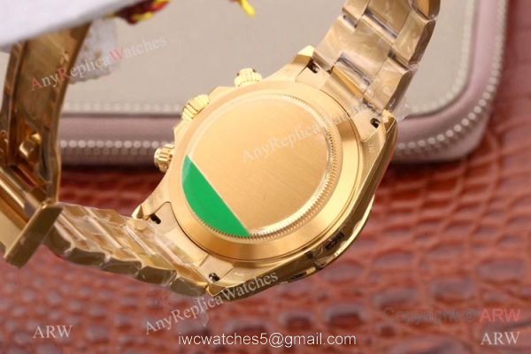1:1 Best Copy Rolex Daytona Yellow Gold Diamond Marker 4130 JH Factory Watch