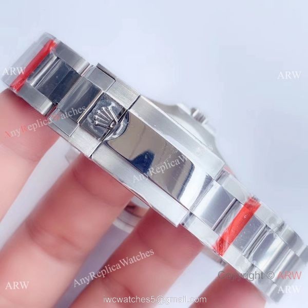 UN factory/904L/Swiss 3285 Rolex Gmt Master II Pepsi Replica Watch Black Dial Oyster Band