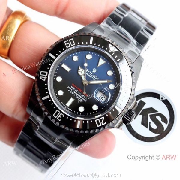 Rolex Sea Dweller 50th Anniversary Replica Watch D Blue Dial Black PVD KSF ETA2824