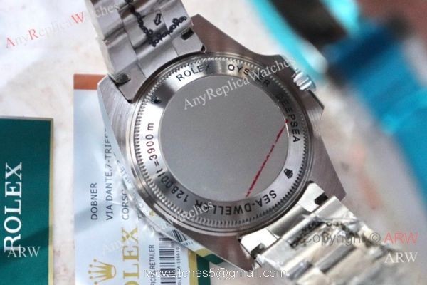 AJ Factory &8216;MAX Rolex Deepsea Blue Replica Watch 44mm