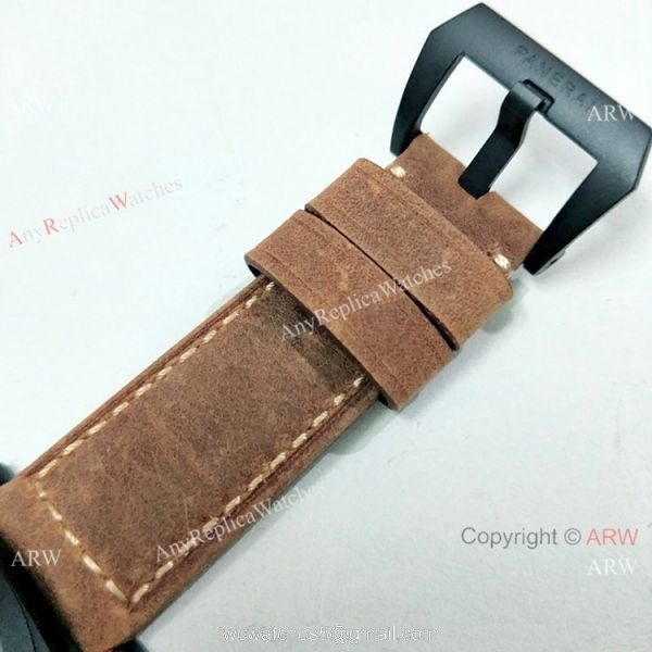 Luminor Marina Panerai Black Steel 44mm Watch Fake Panerai Watch PAM312
