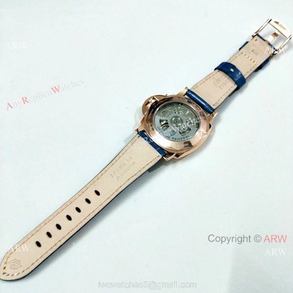 Copy Panerai Luminor Due PAM00677 Gray Dial Rose Gold Watch 42mm
