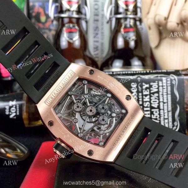 Richard Mille RM012 Rose Gold Diamond Watch Swiss Quality