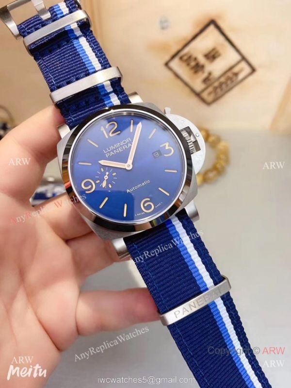 Best Replica Panerai Luminor Marina Black Dial Nato Strap Mens Watch