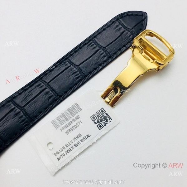 (GB) 2019 New Cartier Santos Yellow Gold Watch AAA Swiss Replica
