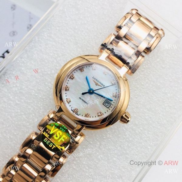 Swiss Grade Copy Longines PrimaLuna VS Factory L592 Watch Mother-Of-Pearl Dial