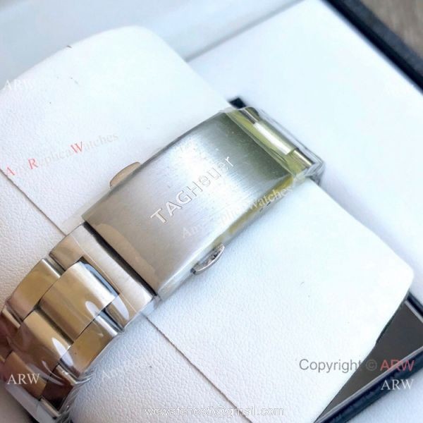 Copy Tag Heuer Autavia Flyback Stainless Steel White Dial Watches 43mm