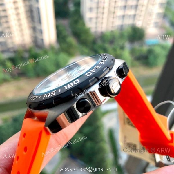 New Copy Tag Heuer F1 Formula 1 Chronograph Watches Orange and White