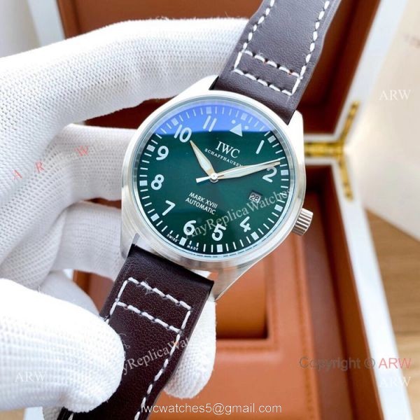 High Quality Copy IWC Big Pilots Mark XVII Watches Green Dial