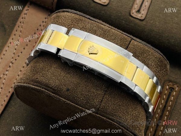 DR Factory Swiss Replica Rolex Sky-Dweller 42mm Watch Two Tone Black Dial