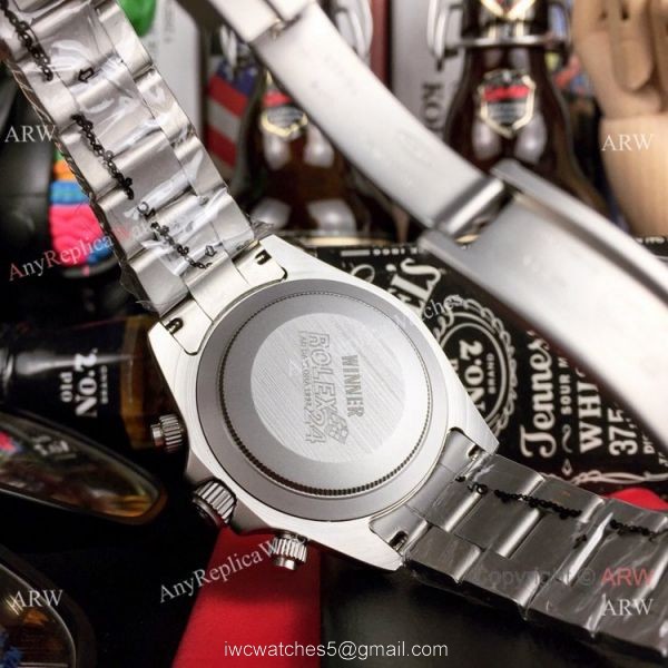 Rolex Blaken Replica Daytona Watches Blacksteel Blue&038;Red Dial