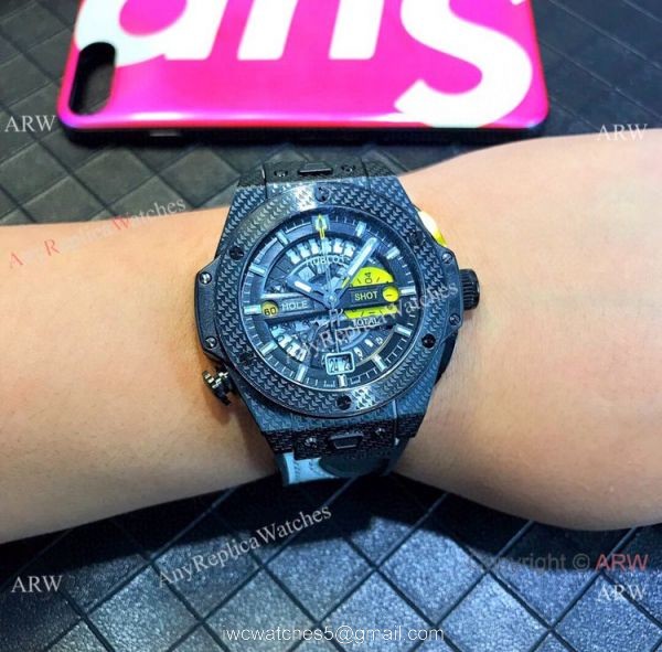 New Replica Hublot Big Bang Unico Golf Chronograph Watches All Black