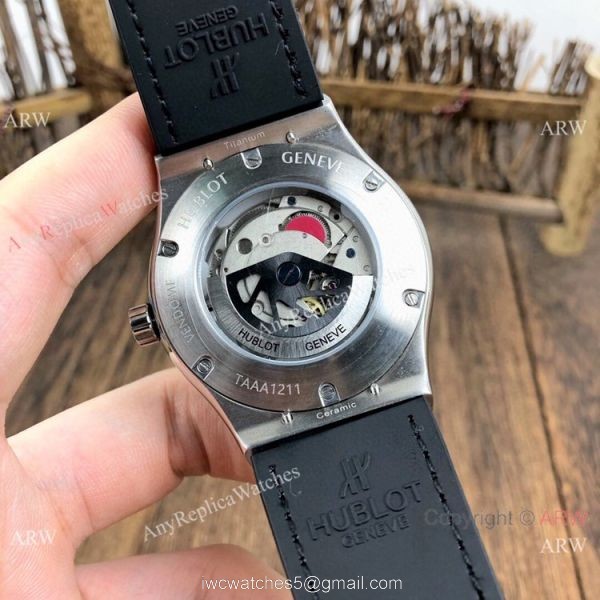 Fake Hublot Classic Fusion SS Black Dial Watches 42mm