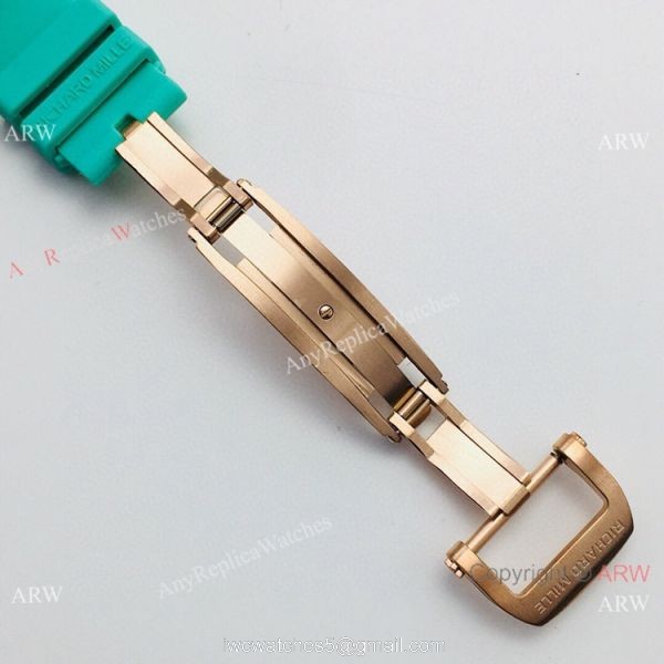 VS Factory Richard Mille AAA RM 07-03 Marshmallow BonBon Watch Green Rubber Strap