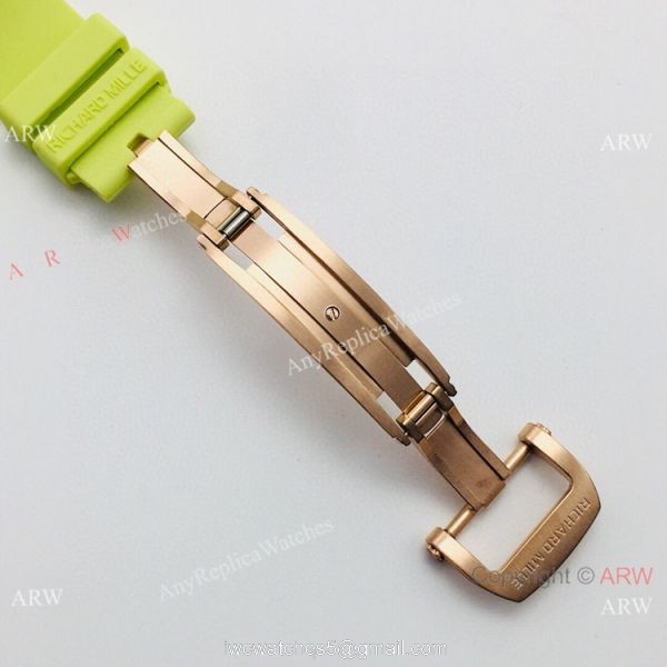 VS Factory Swiss Richard Mille RM07-03 BonBon Watch Ceramic Green Rubber Strap