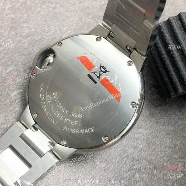 Replica Cartier Ballon Bleu De 33mm Ss Silver Dial Watch V6 Factory Swiss Quartz