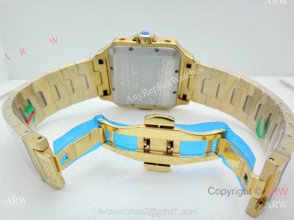 Best Quality Cartier Santos Watch All Gold Chronograph 39mm