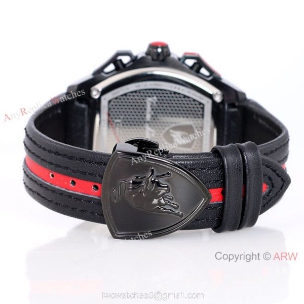 Copy Lamborghini Spyder 9004 Chronograph Men Watch All Black