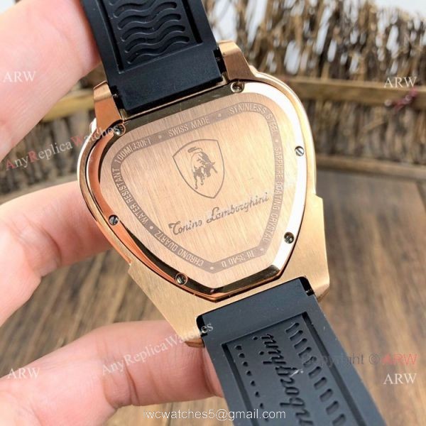 Best Copy Tonino Lamborghini Spyder Rose Gold Mens Chronograph Watches